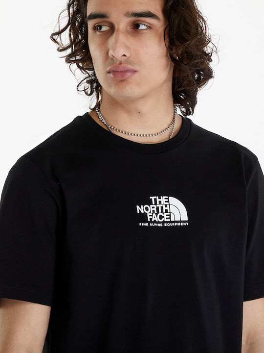 The North Face T-shirt Bărbătesc cu Mânecă Scurtă Negru