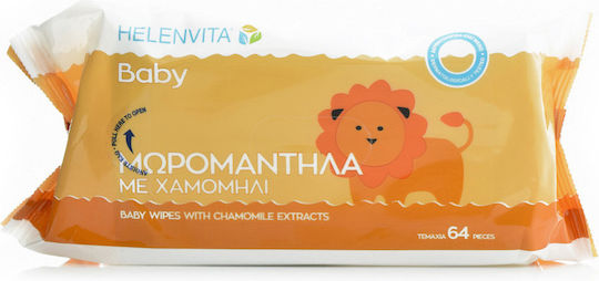 Helenvita Baby with Chamomile Babytücher ohne Alkohol & Parabene 64Stk