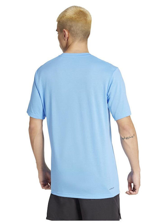 Adidas Train-essentials Comfort Herren T-Shirt Kurzarm Hellblau