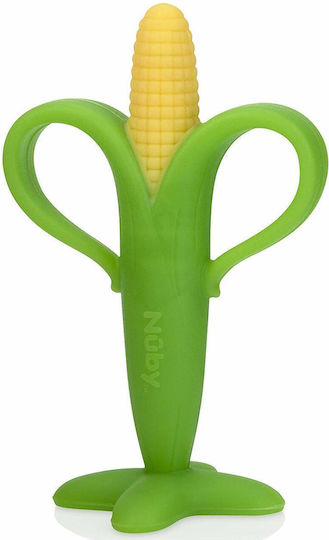 Nuby Corn Silicone Teething Ring for 3 m+
