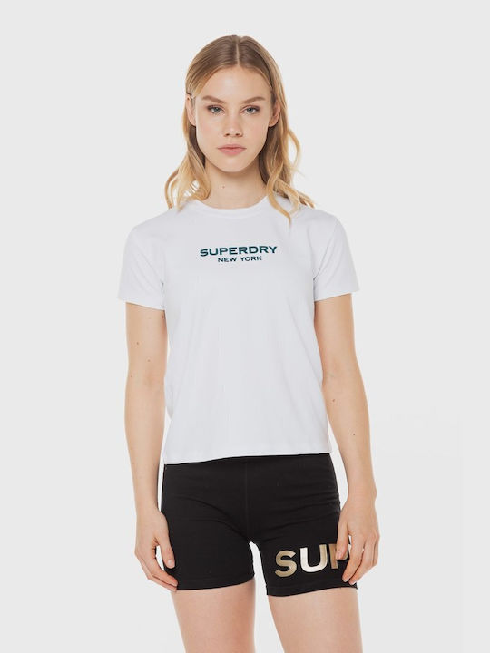 Superdry Damen T-shirt Weiß