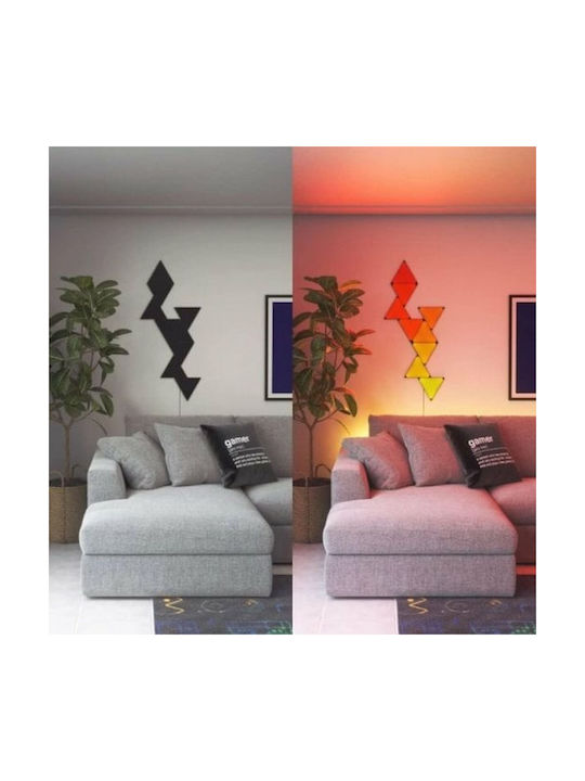 Nanoleaf Smart Διακοσμητικό Φωτιστικό LED RGBW 9τμχ 3εκ.