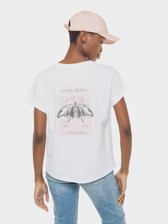 Pepe Jeans Damen T-shirt Weiß