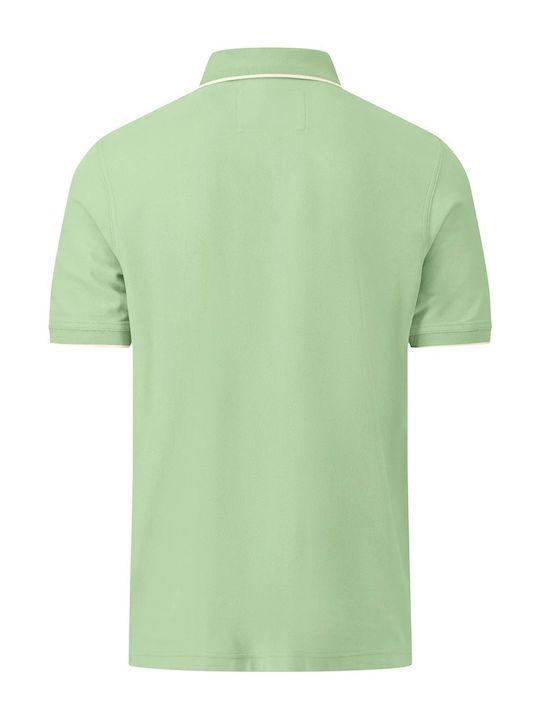 Fynch Hatton Men's Short Sleeve Blouse Polo Leaf Green