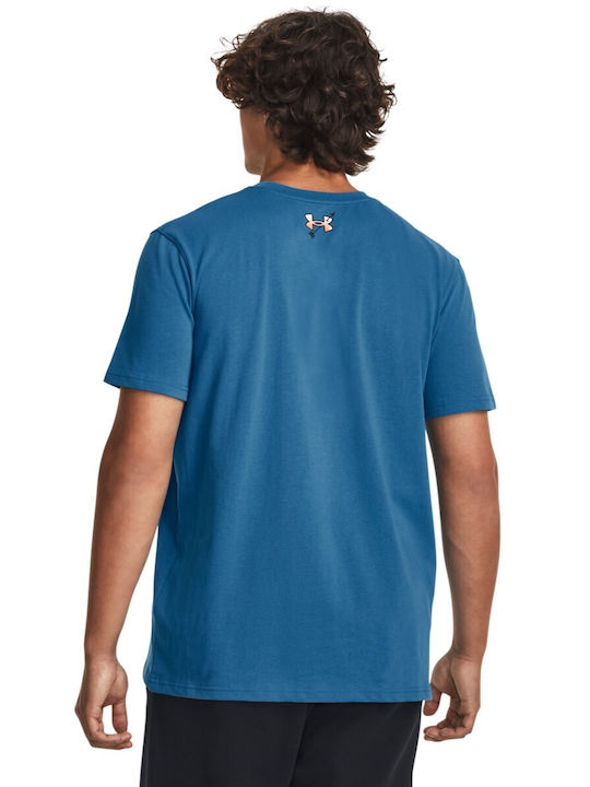 Under Armour Ανδρικό T-shirt Κοντομάνικο Μπλε