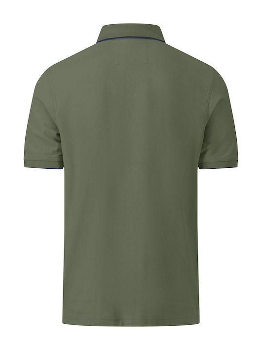 Fynch Hatton Men's Short Sleeve Blouse Polo Khaki