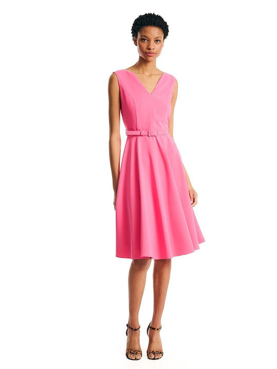 Forel Midi Dress Pink