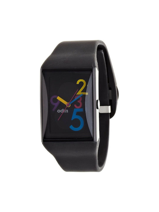 ODM Watch with Black Rubber Strap