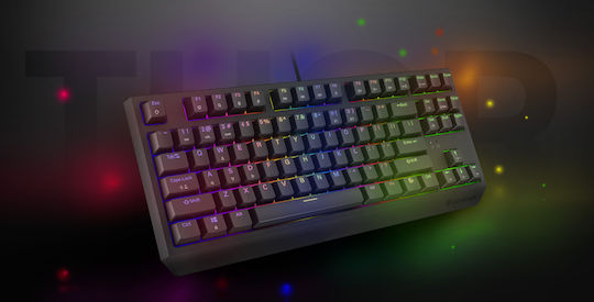 Genesis Thor 230 TKL Gaming Mechanical Keyboard Tenkeyless with Outemu Brown switches and RGB lighting (English US)