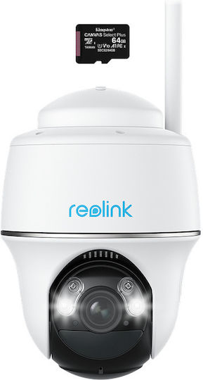 Reolink Argus Pt IP Κάμερα Παρακολούθησης Wi-Fi 4K Αδιάβροχη Μπαταρίας με Ηχείο