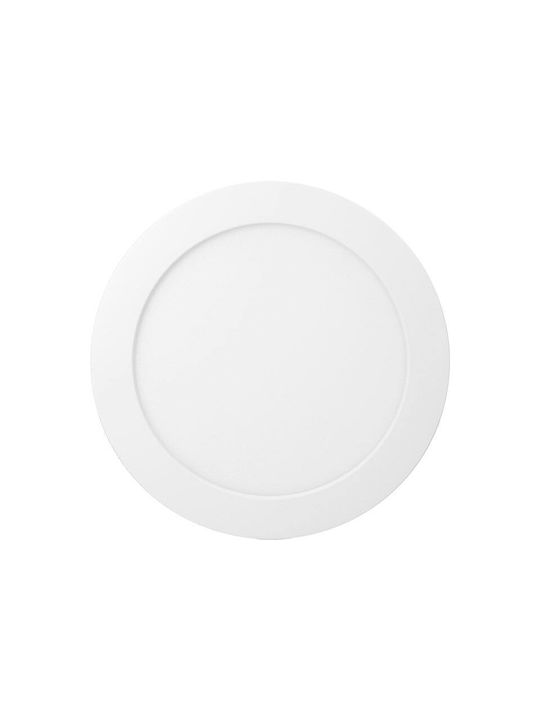 Adviti Rotund Panou LED Putere 24W cu Alb Natural Lumini 24.6x24.6cm.