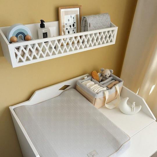 Cam Cam Copenhagen Soft Changing Pad cu capac Classic Stripes Albastru 63x49cm