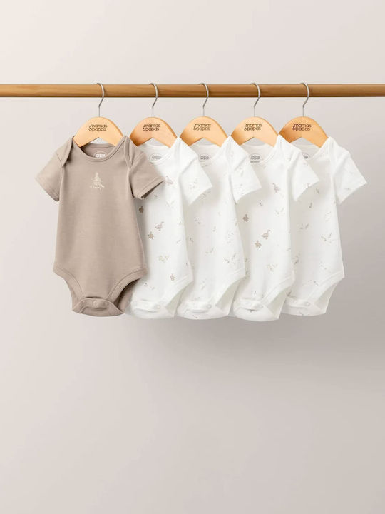 Mamas & Papas Mehrfarbige Baby-Strampler Beige Braun