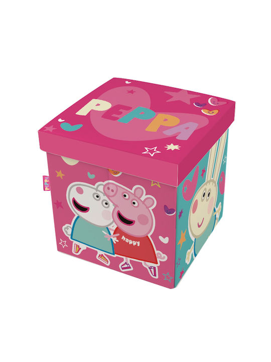 Arditex Kinderhocker mit Stauraum Peppa Pig Rosa 30x30x30cm 1Stück
