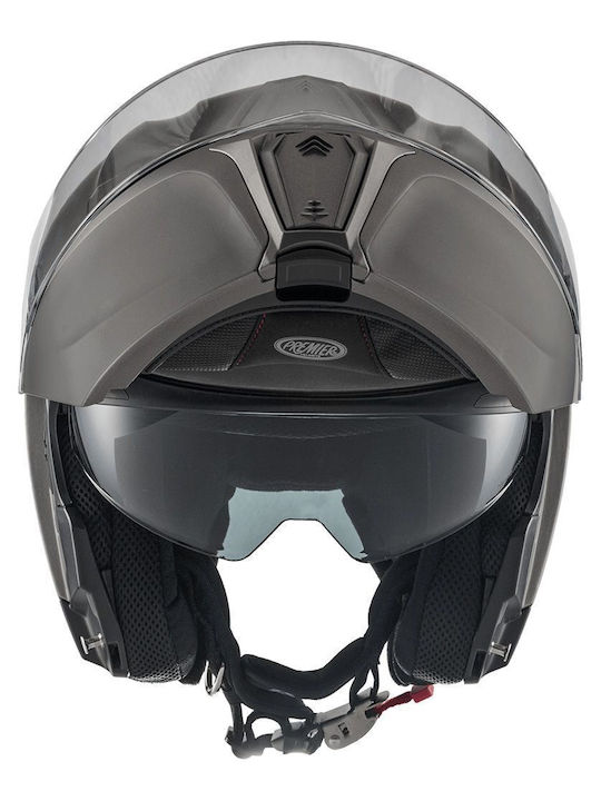 Premier Legacy GT DCA Anthrazit Matt U17 BM Motorcycle Helmet Flip-Up ECE 22.06 with Pinlock and Sunvisor