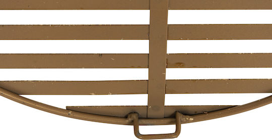 HomeMarkt Wanddekoration Geometrisches Element Braun aus Metall 125x39cm