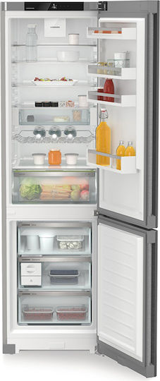 Liebherr Ψυγειοκαταψύκτης 371lt NoFrost Υ201.5xΠ59.7xΒ67.5εκ. Inox Plus