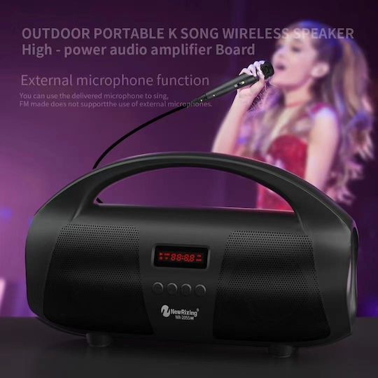 New Rixing Boxă Karaoke Cu Microfon Cu Fir NR2055 Verde