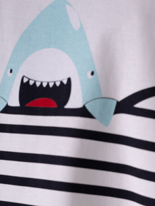Hashtag Pijama pentru copii De vară White-blue Hommies