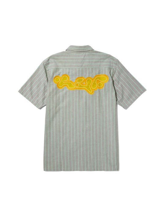 HUF Men's Shirt Short Sleeve Green