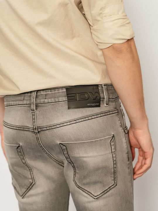 Herren Jeanshose Elastisch mit Regular Passform Medium Gray Denim