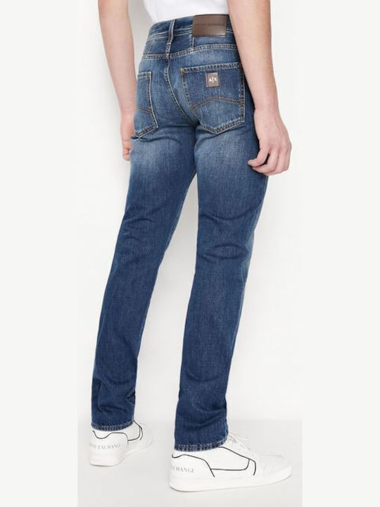 Armani Exchange Pantaloni de Bărbați din Jean în Croială Slim Denim