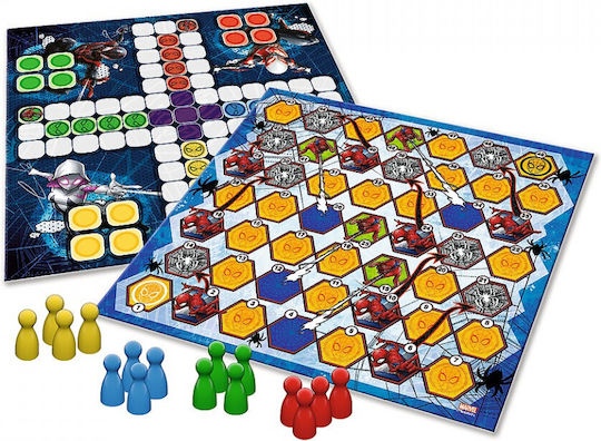 Board Game Spiderman 2 in 1 Ludo and Snakes Stairs for 2-4 Players 4+ Years Old (EN) Trefl