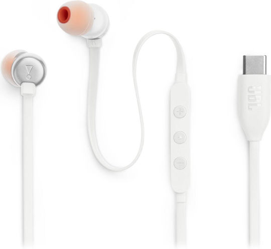 JBL Tune 310C In-ear Handsfree Headphones with Connector USB-C White