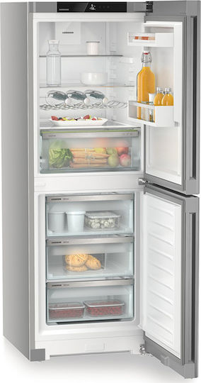 Liebherr Combină frigorifică 280lt NoFrost Î165.5xL59.7xA67.5cm. Inox Plus