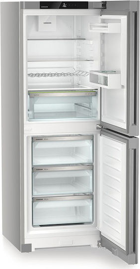 Liebherr Combină frigorifică 280lt NoFrost Î165.5xL59.7xA67.5cm. Inox Plus