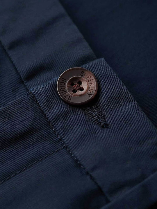 D2 Stud Slim Tapered Stretch Chino Trousers Chino in Slim Fit Eclipse Navy
