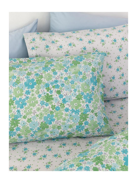 Palamaiki Fashion Life Fl6232 Σετ Σεντόνια Μονά με Λάστιχο 110x200+30εκ. Πράσινο (3τμχ)