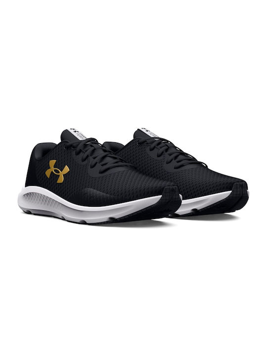 Charged Pursuit 3 Ανδρικά Αθλητικά Παπούτσια Running Black / Gold Metallic