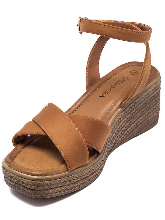 Platforme dama Tabac maro