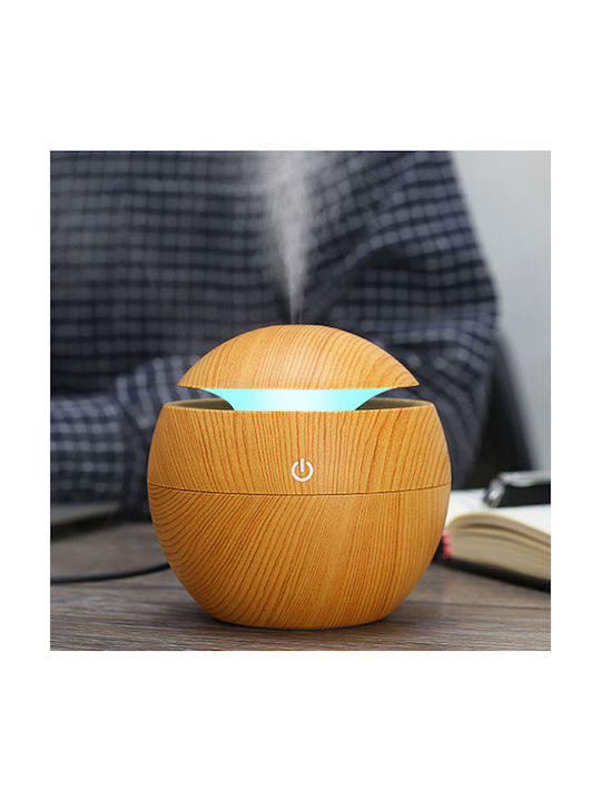 Ultraschall Aromatherapie Led Diffusor Ball Luftbefeuchter 130ml Braun