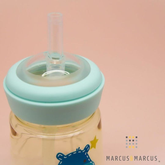 Marcus & Marcus Silicone Baby Replacement Straw for 6+ months White