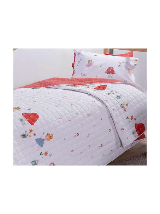 Nef-Nef Homeware Kids Quilt Single White 180x240cm 035171