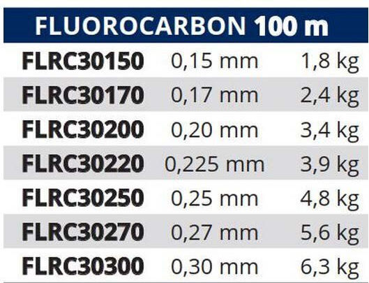 Tortue Angelschnur Fluorocarbon Transparent 100m / 0.25mm