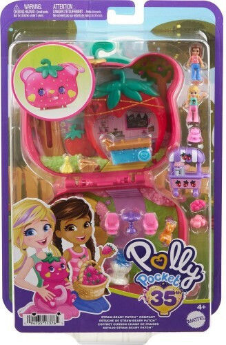 Mattel Polly Polly Pocket Straw-beary Patch Compact For 4+ Years (Miscellaneous Designs)