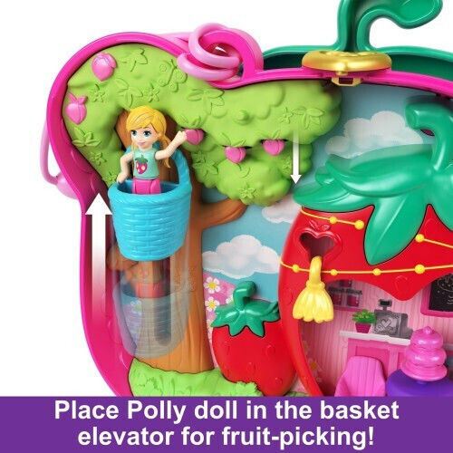 Mattel Polly Polly Pocket Straw-beary Patch Compact For 4+ Years (Miscellaneous Designs)