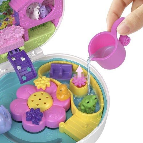 Mattel Grădina Cu Flori Iepuraș Compact Polly Pocket Set Iepuraș Pentru 4+ Ani (Diverse Modele)