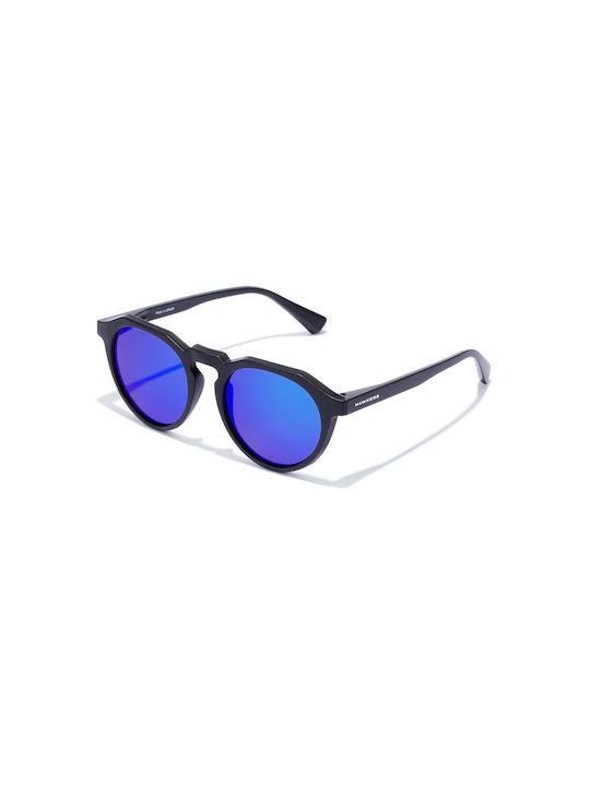 Hawkers Warwick Raw Sunglasses with Carbon Black Sky Plastic Frame and Blue Gradient Mirror Lens HWRA21BLTP-1