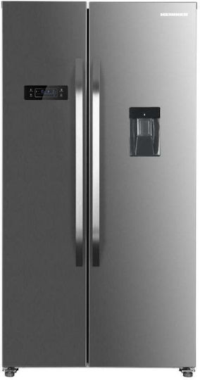 Heinner 439lt Total NoFrost Î176.5xL90xA59.5cm. Inox HSBS-H439NFXWDE++
