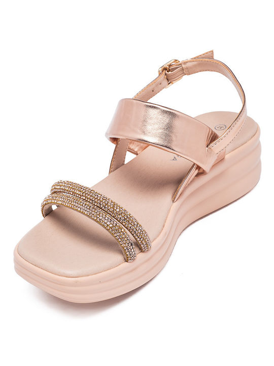 Voi & Noi Women's Platform Shoes Pink