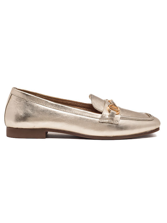 Air Anesis Women's Moccasins in Gold Color