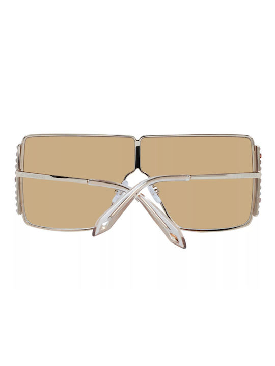 Swarovski Women's Sunglasses with Silver Metal Frame and Gold Gradient Mirror Lens SK0236 32G