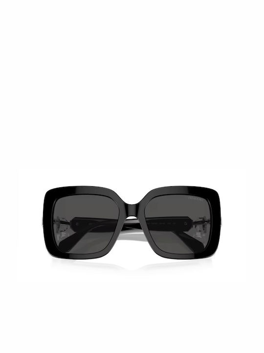Swarovski Feminini Ochelari de soare cu Negru Cadru și Negru Lentilă SK6001 100187