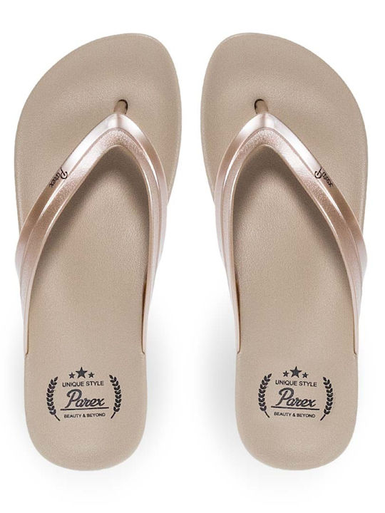 Parex Women's Flip Flops Beige