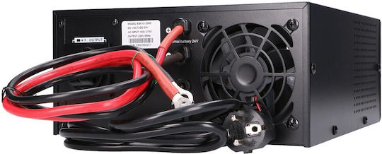 Extralink Lightning Pure Sine Wave Power Inverter 1200W with Input Voltage 24V Single Phase