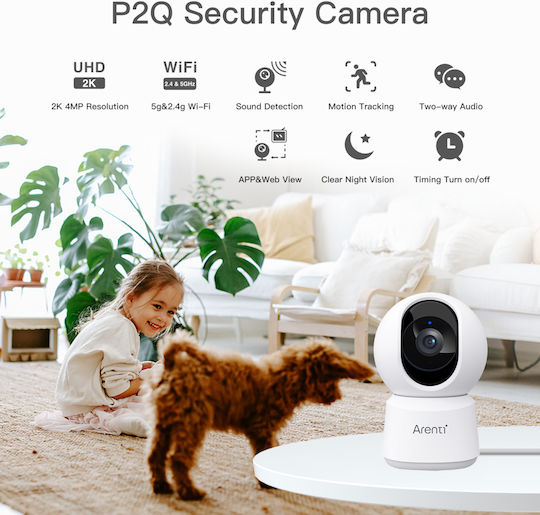 Arenti AREP2Q IP Cameră de Supraveghere Wi-Fi Full HD+ 4MP cu Comunicare Bidirecțională